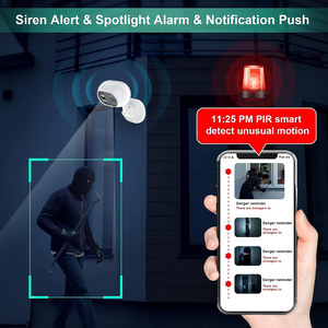 Cámara de Seguridad Inalámbrica WiFi con Visión Nocturna Infrarroja <span class=keywords><strong>A4</strong></span>, CMOS, Zoom Óptico de 10x-20x, Gran Angular de 166°, Detección de Movimiento, Tarjeta TF, 1080p - Product Image 4