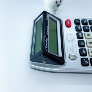 Détecteur de devises KK8101 avec calculatrice, double affichage, pour bureau et usage financier, en matériau PP, alimentation secteur murale - Product Image 2