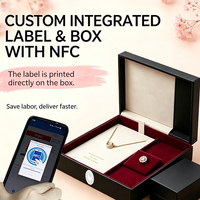 Boîte à bijoux intelligente de luxe avec RFID NFC et étiquette anti-contrefaçon par code QR, emballage cadeau antivol personnalisé, vente en gros