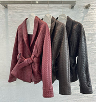 Nouvelle veste biker en peau de mouton véritable pour femme, collection début d'automne, couleur unie, avec sangles de fixation faites à la main