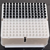 Embouts de pipette jetables Tecan 1000 µl en PP stériles transparents/conducteurs pour laboratoire, OEM disponible, 96 embouts par support