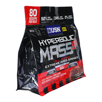 Sachets d'emballage en Mylar à huit soudures latérales imprimés sur mesure, type stand-up, pour suppléments de protéines en poudre (gainer de masse, whey)