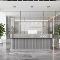 Nouveau comptoir de réception de luxe durable à bas prix pour centre sportif, design moderne pour salon de beauté