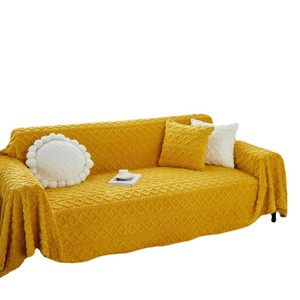 Cubierta completa antideslizante sofá manta de punto estilo Simple hilo de algodón sofá cubierta protectora <span class=keywords><strong>colcha</strong></span> Casual tapiz de pared - Product Image 1