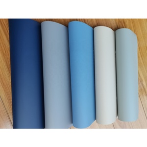 Rollo de Película de Laminación de PVC Azul Claro, Suave como la Seda, No Autoadhesiva, <span class=keywords><strong>para</strong></span> Decoración de Superficies de <span class=keywords><strong>Puertas</strong></span> de Armarios y Muebles - Product Image 6