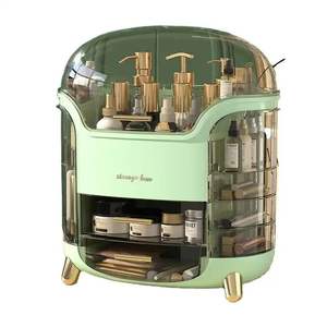 Настольная коробка для хранения косметики, Пылезащитная и водонепроницаемая коробка для хранения косметики, коробка для хранения кистей для макияжа в ванной - Product Image 1