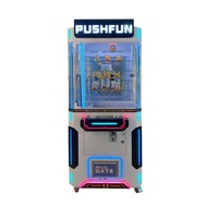 Machine d'arcade PushFun Push Prize |   Distributeur de cadeaux LUCK à monnayeur, construction métallique, version anglaise, garantie 1 an pour les parcs d'attractions