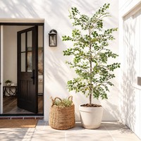 Arbre artificiel d'intérieur à tronc sectionnel, facile à assembler, pour la décoration de la maison et des hôtels