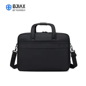 BJIAX安全原始设备制造商肩包秘密隔间男士公文包商务包皮革带标志