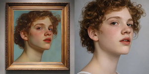 Peinture à l'huile à partir de <span class=keywords><strong>photo</strong></span>, portrait peint à la main, <span class=keywords><strong>effet</strong></span> peinture à l'huile, portrait féminin personnalisé, cadeau pour elle, cadeau d'anniversaire - Product Image 5
