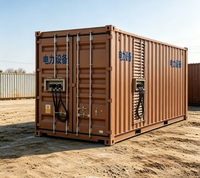Conteneur modulaire préfabriqué avec structure en acier corten pour les installations de stockage solaire et les salles d'équipements électriques