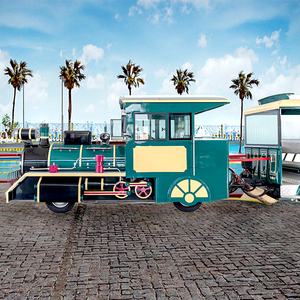 Tren Eléctrico de Lujo sin Rieles para 42 Pasajeros, Atracciones para Adultos en Parques de Diversiones, Tren Turístico Eléctrico sin Rieles - Product Image 1