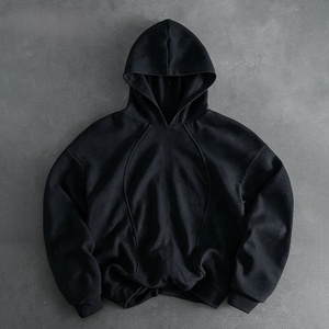 เสื้อฮู้ดดี้ผู้ชายสีแดง ฮู้ดดี้ประดับเพชร ฮู้ดดี้สตรีทแวร์ สำหรับร้านค้าบูติกในสหรัฐอเมริกา พร้อมรับผลิตแบบ Private Label - Product Image 3