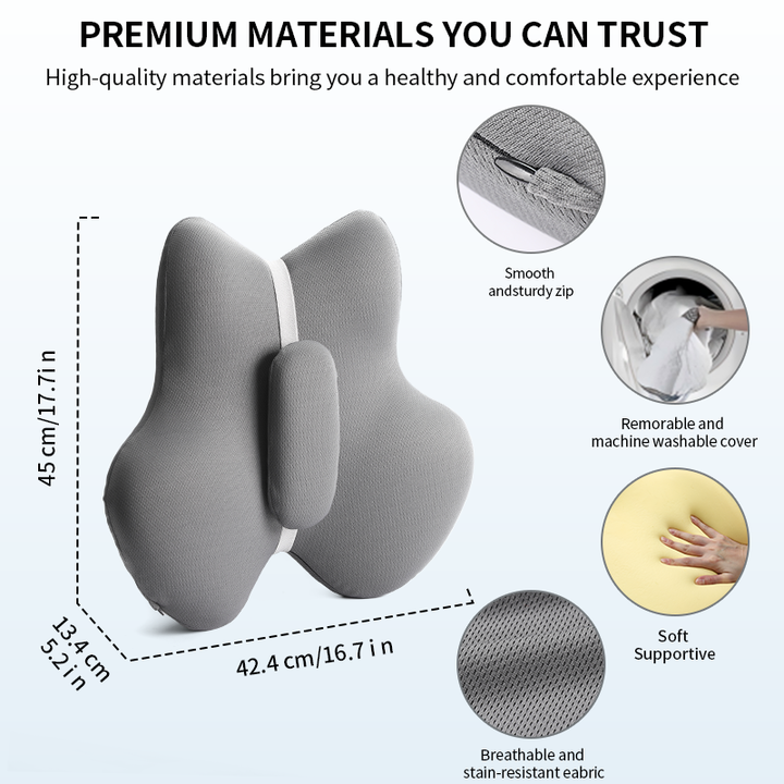 Adjustable Back Pain Relief Lumbar Belt Back Support Belt Waist Pain Full Support Lumbar Support Memory Foam Seat Cushion