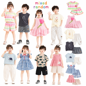 <span class=keywords><strong>Stock</strong></span> di <span class=keywords><strong>abbigliamento</strong></span> estivo per bambini in eccesso dalla fabbrica cinese Fujian - Lotto misto di <span class=keywords><strong>abbigliamento</strong></span> per bambini e bambine di Grado A, senza marchio - Product Image 3