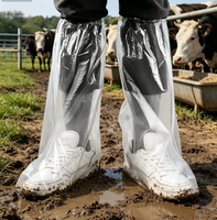 Surchaussures de protection imperméables pour bottes agricoles, anti-déchirure, élastiques, jetables, pour l'agriculture, les ranchs et l'usage vétérinaire