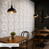 Panel Dinding PVC 30x30 Ringan 3D Promosi, Tanpa Alat, Mudah Dipasang, Tahan Air, untuk Latar Belakang Sofa