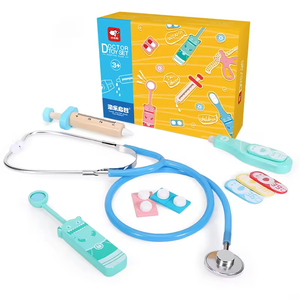 สินค้าดรอปชิปปี 2026 ชุดของเล่นบทบาทสมมติคุณหมอสำหรับเด็กเล็ก ชุดคุณหมอไม้สำหรับเด็ก บริการจัดหาสินค้าในจีน - Product Image 2