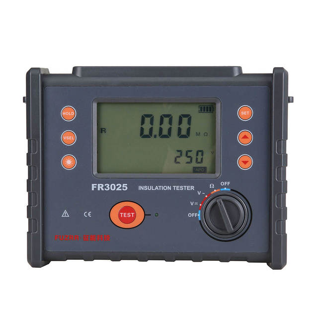 FUZRR Multifunction FR3025 AC/DC Voltage Measuring Insulation Tester Machine Meter Analog Digital Display 200G Resistance
