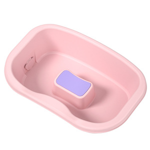 Bassin de lavage de cheveux plat pour usage domestique, en plastique, blanc nacré, rose cristal, lilas, violet, pour personnes âgées, femmes enceintes, post-partum, et pour le repos au lit - Product Image 5
