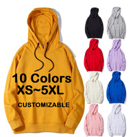 Hochwertige French Terry Blank Plain Overs ized Hoodie aus 100% Baumwolle Unisex für Männer Benutzer definierte LOGO Damen Herren Hoodies