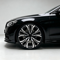 Jantes en alliage forgé personnalisées 2026 de 22 pouces 5x112 ET30-35 Noir brillant à rayons multiples pour voitures de luxe Mercedes Benz Audi VW SUV