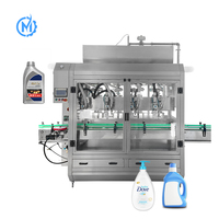 Système de remplissage automatique à 4 têtes avec suivi de ligne de production, machine de remplissage de liquide hydraulique pour huile moteur