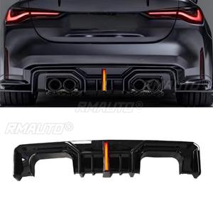 Para BMW M3 M4 G80 G82 2021+ Kit de carrocería con difusor y protector de parachoques delantero, accesorios para coche - Product Image 3