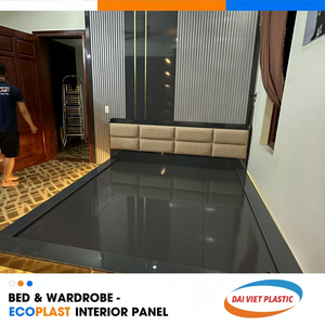 Panel interior de PVC moderno n. ° 1 para dormitorios y cocinas, molde y resistencia a los arañazos, fabricante líder de exportación de Vietnam - Product Image 1