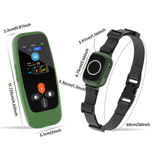 Multifunktions-Aufladbares Kabelloses 3-in-1 Farbdisplay Bellkontrolle Hundetrainer-Halsband IPX7 Wasserdicht Outdoor Elektronisches Haustiergerät - Product Image 3