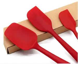 Silicone Scraper Four-piece Set Of Jam Spatula Cream Scraper Mini Slender Handle