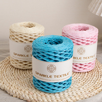 Fil de papier raphia de haute qualité, 150 mètres, pour crochet DIY, épaisseur 2 mm