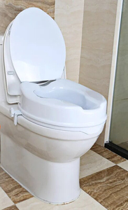 Accessoire de salle de bain portable toilette en plastique <span class=keywords><strong>rehausseur</strong></span> de siège surélevé avec couvercle pour personnes âgées et enfants - Product Image 3
