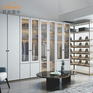 Stile nordico di lusso <span class=keywords><strong>armadio</strong></span> disegni <span class=keywords><strong>armadio</strong></span> in legno Su Misura di disegno semplice <span class=keywords><strong>armadio</strong></span> bianco stile per la <span class=keywords><strong>camera</strong></span> da letto - Product Image 4
