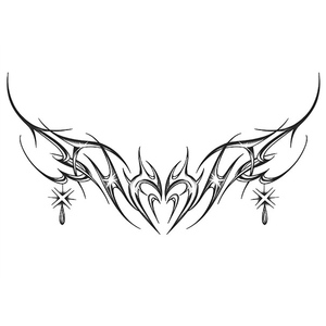 <b>Large</b> Chest Waist Semi Permanent Temporary Tattoo Sticker Waterproof Realistic Removable Body Art - Product Image 3