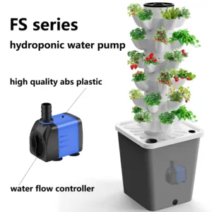 Système de tour hydroponique de bonne qualité ferme pompe à eau hydroponique submersible aéroponique commerciale silencieuse