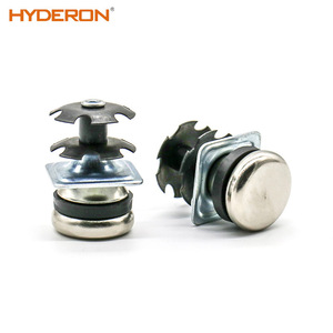 Hyderon Double-layer Spring-loaded Tube Plug Inclined Foot Pad Metal Base <b>Square</b> Tube Micro-<b>adjustable</b> Furniture Accessory - Product Image 1