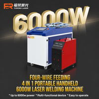 Harga Pabrik Mesin Las Laser Serat Genggam 6000W 4-in-1 dengan Pengumpanan Empat Kawat Mesin Las Laser Efisiensi Tinggi