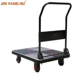 2025 Jin Yang Hu Có Thể Gập Lại Nhựa Tay Di Động Giỏ Hàng Nền Tảng Tay Xe Tải Xe Đẩy Cho Kho - Product Image 2