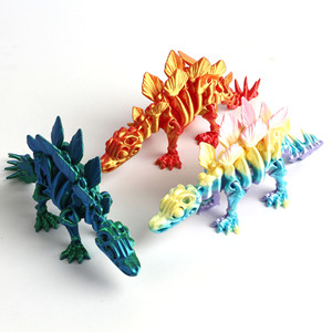 Squelette de dinosaure Triceratops Rex du Jurassic Century imprimé en 3D fait main, ornements en plastique unisexe, nouveaux jouets fantaisie, jouets en PP - Product Image 4