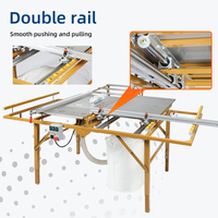 Scie à table pour la coupe du bois, machine à découper les panneaux portable, scie à table portable et coulissante pour le travail du bois