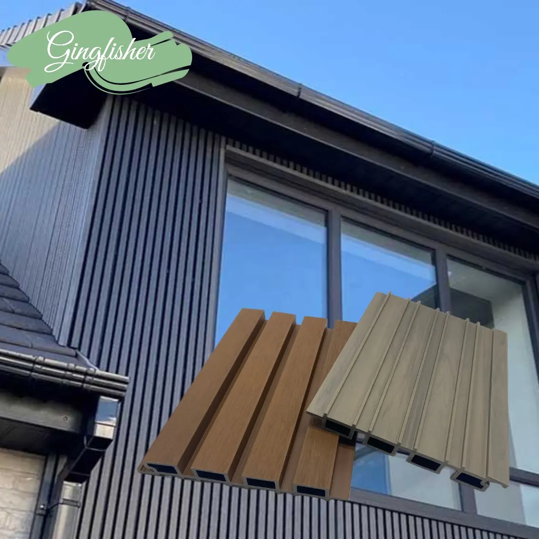 Externe WPC-Verkleidungsverbund-Außenwand paneele, die Materialien für gewerbliche Gebäude abdecken