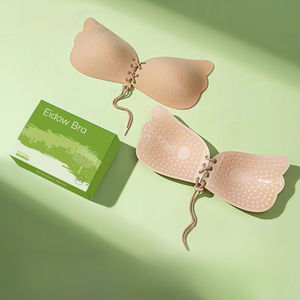 Un sujetador adhesivo elástico con cordón <span class=keywords><strong>de</strong></span> forma libre Con pechos fruncidos para crear un diseño invisible para la figura <span class=keywords><strong>de</strong></span> la <span class=keywords><strong>modelo</strong></span>. - Product Image 1