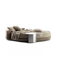 DUTRIEUX Cadre de lit double italien, design moderne et minimaliste, en bois de bouleau massif, sûr, style européen, mobilier de maison