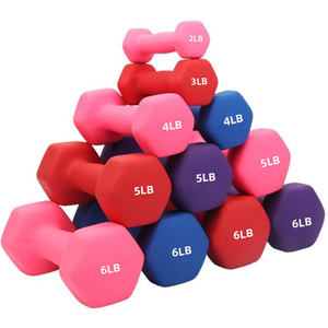 Haltères ChaHang Fitness en vinyle, équipement de musculation, entraînement sportif, haltères en fonte antidérapants en néoprène pour femmes, haltères de sport ChaHang Fitness - Product Image 4