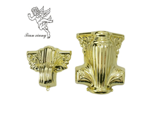 Accessoires de décoration funéraire <span class=keywords><strong>en</strong></span> plastique, fabriqués <span class=keywords><strong>en</strong></span> Chine par un nouveau fabricant chinois, pour coins de <span class=keywords><strong>cercueil</strong></span> de style américain, <span class=keywords><strong>en</strong></span> forme de <span class=keywords><strong>verre</strong></span> à vin, couleur or, <span class=keywords><strong>en</strong></span> stock - Product Image 1