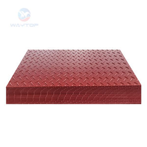 100% vierge HDPE 4X8 Construction temporaire Protection de piste Tapis de sol PE Matériel coupé à la taille Service - Product Image 1