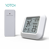 Thermomètre et hygromètre numériques en ABS pour la vente directe, avec support ODM, enregistreur de température et d'humidité intérieurs pour la maison