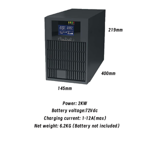 UPS en Torre de 2KVA, Sistema de Alimentación Ininterrumpida (UPS) en Línea de 2kw, Onda Sinusoidal Pura, para Hogar y Uso Médico, Tiempo de Conversión de 0ms - Product Image 2
