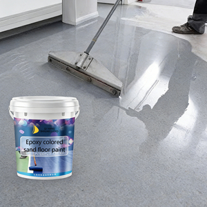 Revestimiento Epóxico para Pisos con Efecto Mármol de Alto Brillo, Pintura Epóxica para Pisos con Efecto Mármol, Pintura Epóxica para Interiores con Arena de Color, Pintura Autonivelante para Pisos - Product Image 1